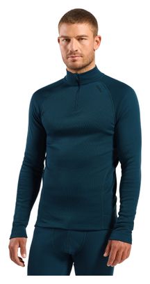 Baselayer Odlo Active X-Warm con mezza cerniera, blu, da uomo