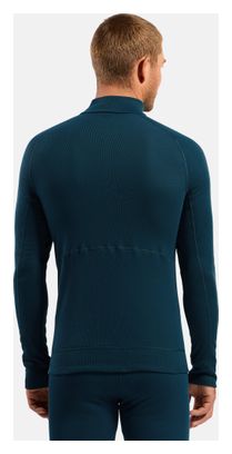 Baselayer Odlo Active X-Warm con mezza cerniera, blu, da uomo