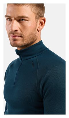 Baselayer Odlo Active X-Warm con mezza cerniera, blu, da uomo