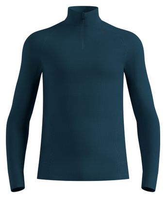 Baselayer Odlo Active X-Warm con mezza cerniera, blu, da uomo
