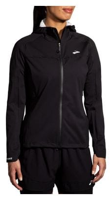 Chaqueta Impermeable Brooks High Point Negra Mujer