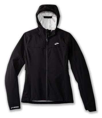 Chaqueta Impermeable Brooks High Point Negra Mujer