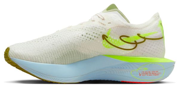 Nike ZoomX Vaporfly Next 3 Beige Verde Donna