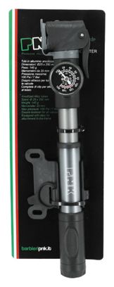 Pompe mini route-vtt p2r alu argent 7bars vp-vs avec manometre