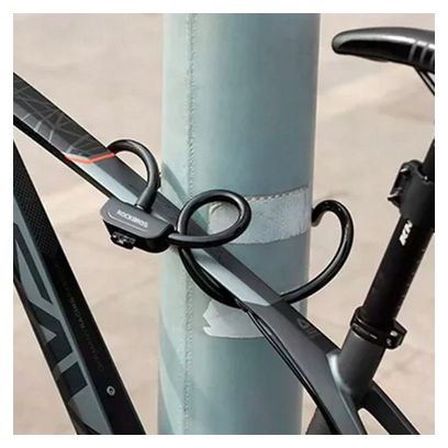 Cadenas de vélo Rockbros  avec clé de 1 1 m - noir