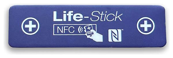 Autocollant LifeStick RIDE - Contient vos informations vitales et contacts d'urgence