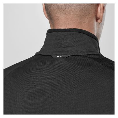 Polaire Homme Salewa Puez Cammino Polarlite 1/2 Zip Noir