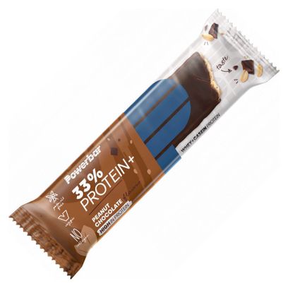 Boîte Protein Plus Bar 33% (10x90g) - Powerbar - Chocolat Cacahuète -  Barres Protéinées