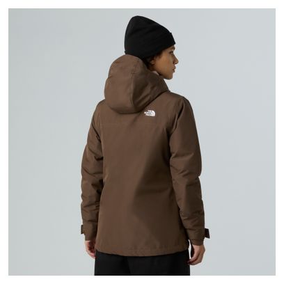 3-in-1 damesjas The North Face Carto Mono Triclimate Capuchon Bruin