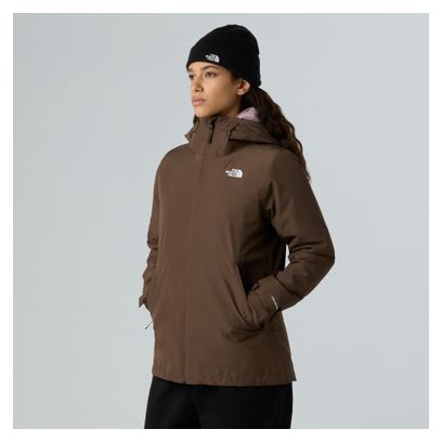 3-in-1 damesjas The North Face Carto Mono Triclimate Capuchon Bruin