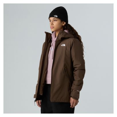 3-in-1 damesjas The North Face Carto Mono Triclimate Capuchon Bruin