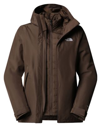 3-in-1 damesjas The North Face Carto Mono Triclimate Capuchon Bruin