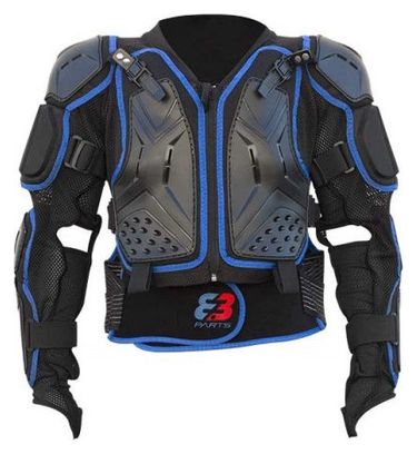 Parts 8.3 Gansta 2.0 Kid's Protective Jacket with Back Protector Black