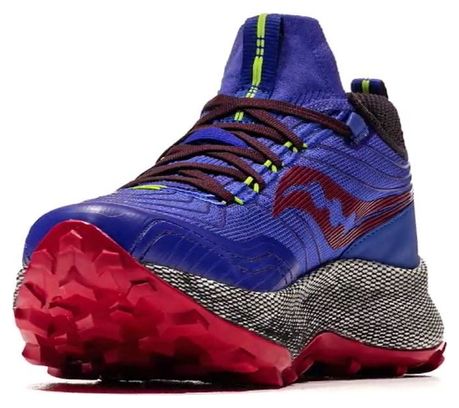 Chaussures Trail Saucony Endorphin Trail Bleu Rouge Homme