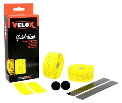 Ruban de guidon Velox gloss perfore jaune brillant