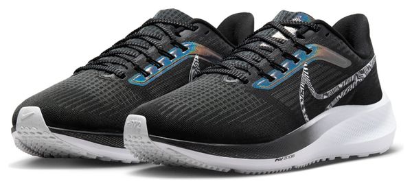 Nike Air Zoom Pegasus 39 PRM Women's Running Shoes Black Blue