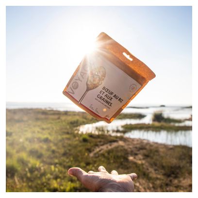 Repas Lyophilisé Voyager Bœuf au Riz et aux Graines 185g