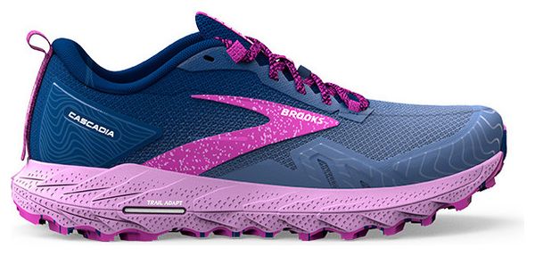 Zapatillas de trail Brooks Cascadia 17 para mujer, azul violeta
