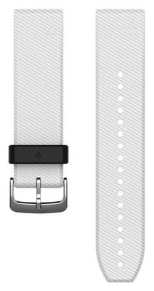 Bracelet Silicone Garmin QuickFit 22 mm Blanc Noir