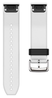Bracelet Silicone Garmin QuickFit 22 mm Blanc Noir