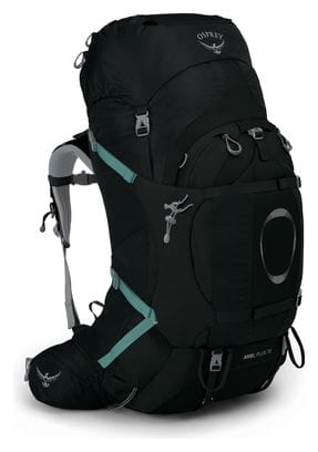 Osprey Ariel Plus 70L Wandelrugzak voor dames Zwart/Blauw