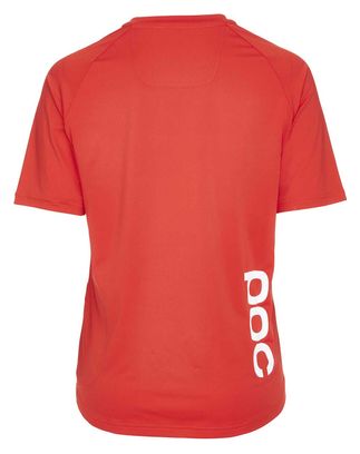 Maillot Manches Courtes Femme Poc Essential MTB Rouge Prismane