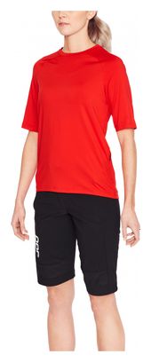 Poc Essential MTB mujer manga corta Jersey Prismane rojo