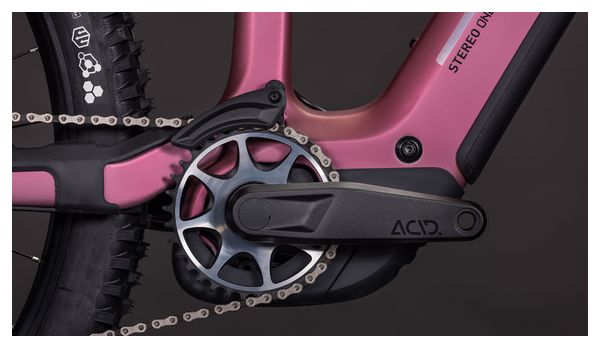 Cube Stereo Hybrid One44 HPC SLX 800 Electric Full Suspension MTB Shimano Deore XT 12S 800 Wh 29'' Shift Blush Pink Art 2026
