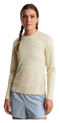 Maglietta tecnica a maniche lunghe The North Face Shadow Beige da donna