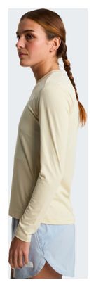 Maglietta tecnica a maniche lunghe The North Face Shadow Beige da donna