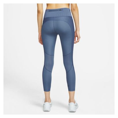 Mallas 3/4 Nike Dri-Fit Fast Azul Mujer