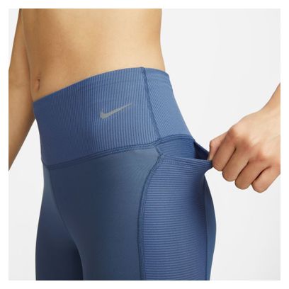 Nike Dri-Fit Fast 3/4 Tights Blauw Dames