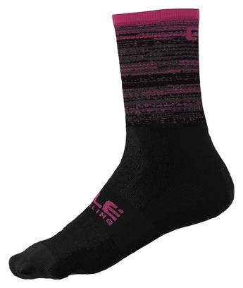 Alé Q-Skin Scanner Calcetines Unisex Negro/Rosa