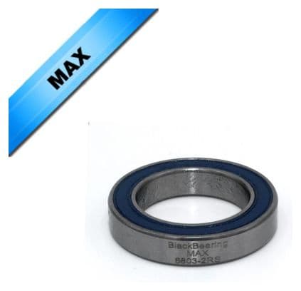 Roulement Max - BLACKBEARING - 61803-2rs / 6803-2rs