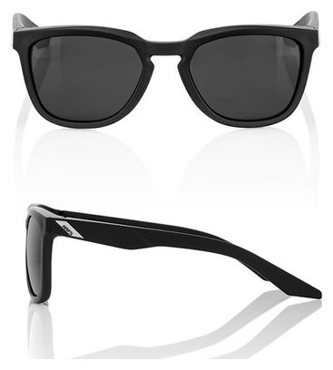 Par de <p>Gafas <strong>100% Hudson</strong></p>Soft Tact Negro / Gris Humo