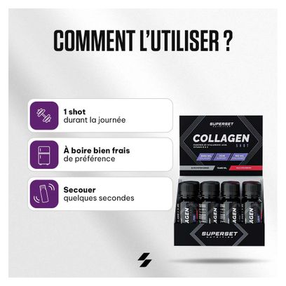 Collagen Shot (12x60ml) - Superset Nutrition - Fraise Des Bois - Collagène
