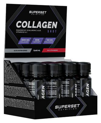 Collagen Shot (12x60ml) - Superset Nutrition - Fraise Des Bois - Collagène
