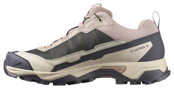 Chaussures de Randonnée Salomon X Ultra 5 GTX Beige/Gris Femme