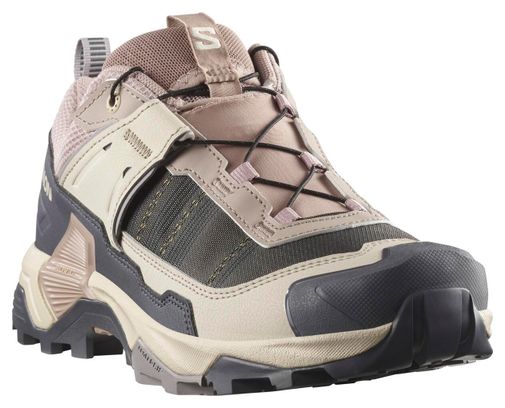Chaussures de Randonnée Salomon X Ultra 5 GTX Beige/Gris Femme