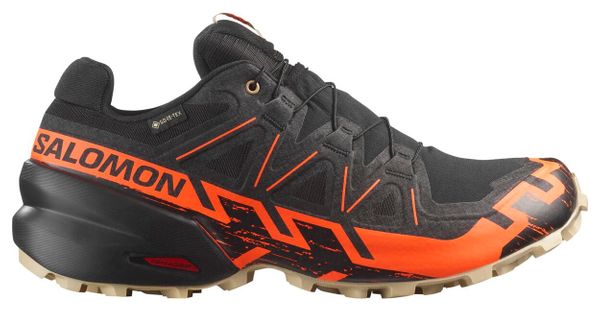 Salomon Speedcross 6 GTX Black/Orange Men's Trail Shoes