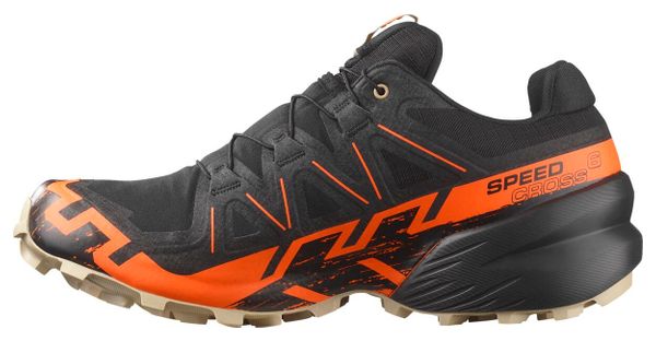 Salomon Speedcross 6 GTX Zwart/Oranje Herenschoenen