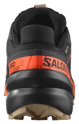 Salomon Speedcross 6 GTX Zwart/Oranje Herenschoenen