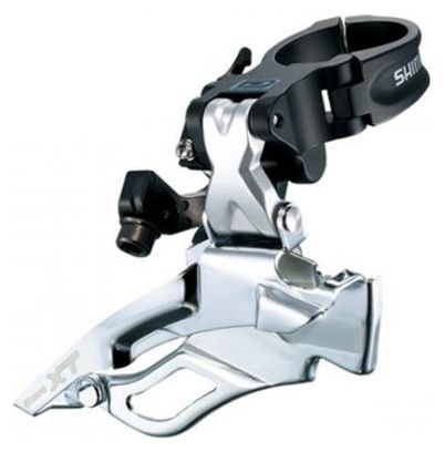 Dérailleur Avant Shimano XT – VTT, 9 Vitesses, Double Plateau, Tirage Bas