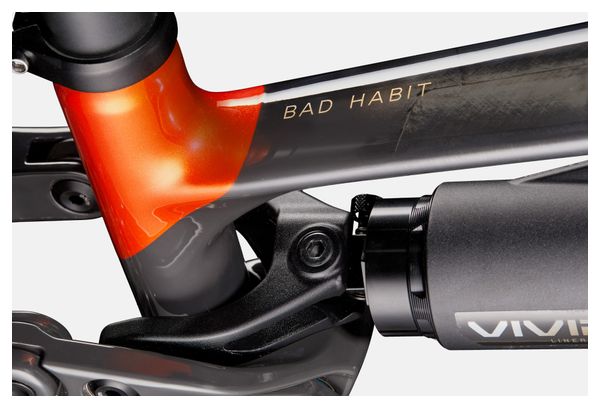 Cannondale Bad Habit 1 Full-Suspension Mountain Bike with SRAM 12-Speed MX (29/27.5-inch) Gray/Orange