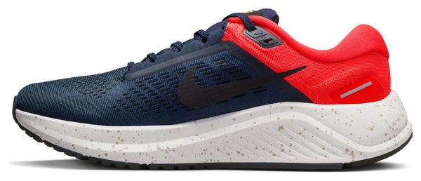 Nike Air Zoom Structure 24 Running Shoes Blue Red