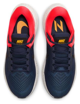 Chaussures de Running Nike Air Zoom Structure 24 Bleu Rouge