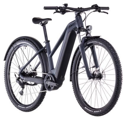 VTT Électrique Semi-Rigide Cube Reaction Hybrid Performance 500 Allroad Trapeze Shimano Cues 9V 500 Wh 27.5'' Noir Night 2025