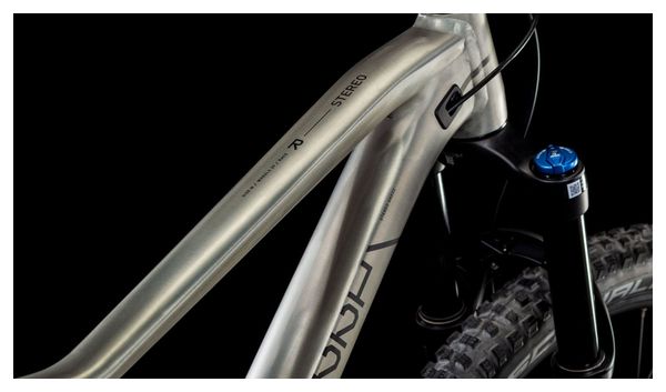 Cube Stereo One22 Race Volledig Geveerde MTB Shimano Deore/Deore XT 12S 29'' Ruw Metaal Zilver 2025