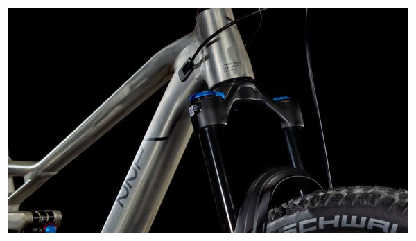Cube Stereo One22 Race Volledig Geveerde MTB Shimano Deore/Deore XT 12S 29'' Ruw Metaal Zilver 2025