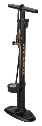 Topeak Joe Blow Tubi 2Stage Floor Pump (Max 160 psi / 11 bar) Black / Gold